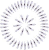 Close-up of glass rattles and insert tube for jig fishing lures